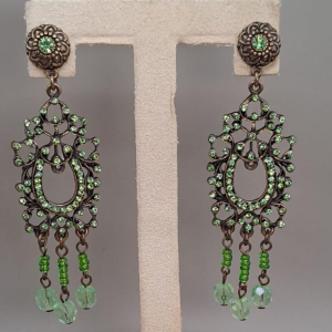 Pendientes fantasia verde