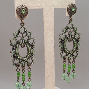 Pendientes fantasia verde