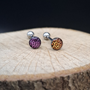 Barbell lengua animal print leopardo