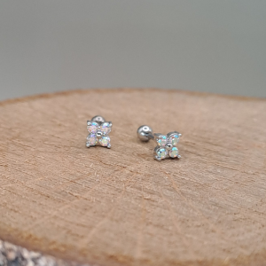Pack 2 piercing mini flores