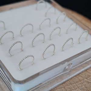 Aro labrado plata 925 (nostril)
