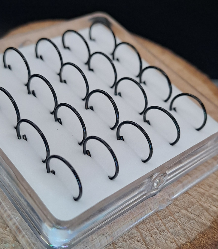 Aro negro plata 925 (nostril)