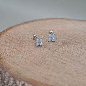 Pack 2 piercing mini flores