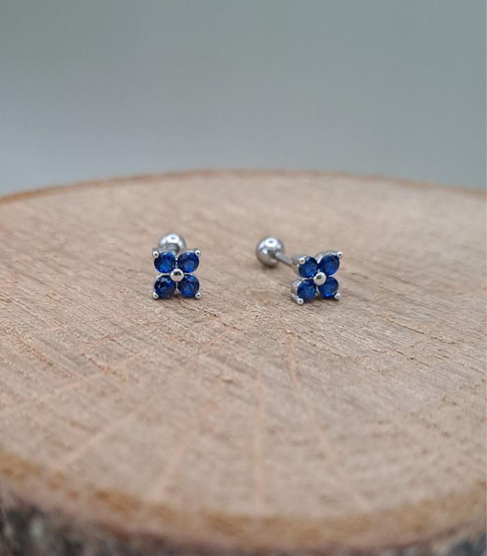 Pack 2 piercing mini flores