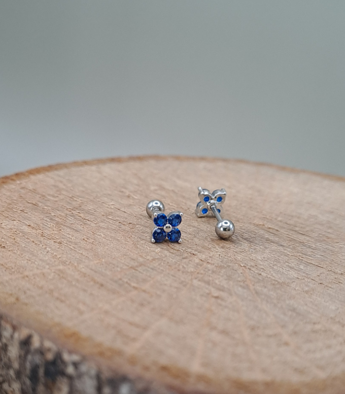 Pack 2 piercing mini flores - Imagen 2