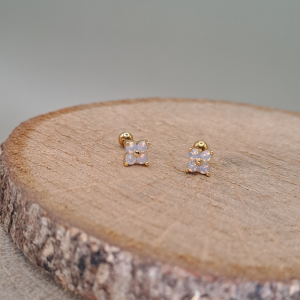Pack 2 piercing mini flores